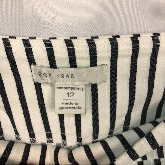 Est. 1946 Women’s Stripe Pull On Pant Wide Waist Cropped - Picture 7 of 10